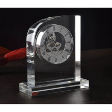 reloj de escritorio de cristal para decoración de regalo de negocios